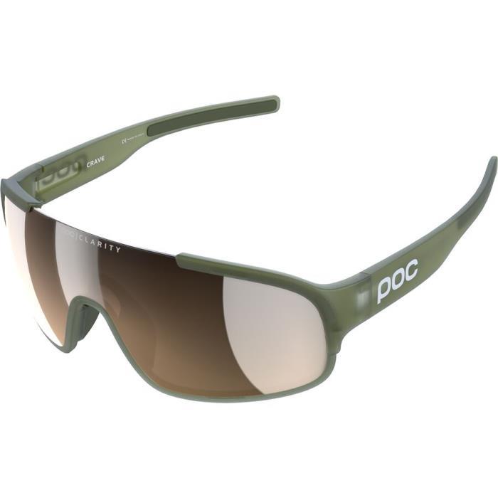POC Crave Sunglasses Accessories 03713 Epidote GRN Translucent/Brown Silver Mirror