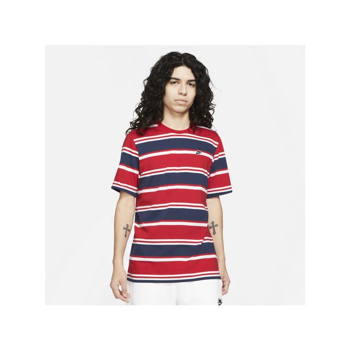 Nike Stripe T Shirt 01958 Red/Navy