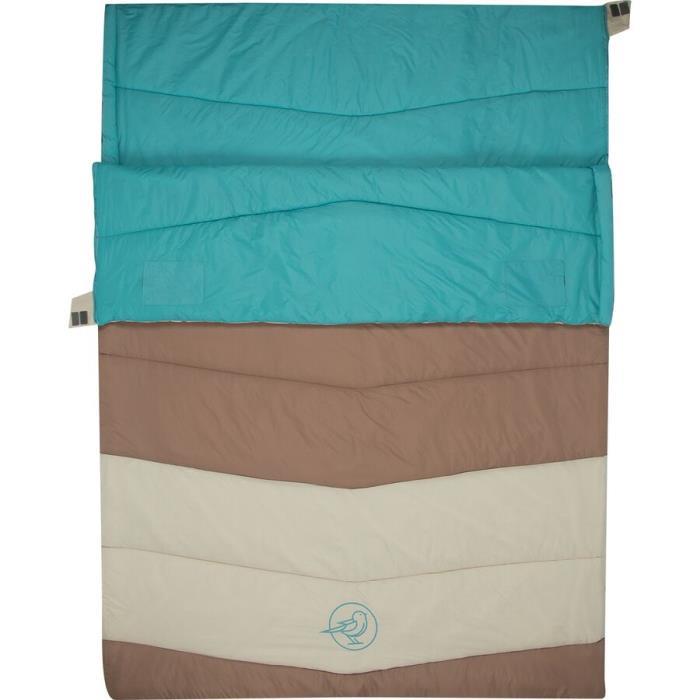 Stoic Groundwork Double Sleeping Bag: 20F Synthetic Hike &amp; Camp 04390 Oatmeal/Porcelain