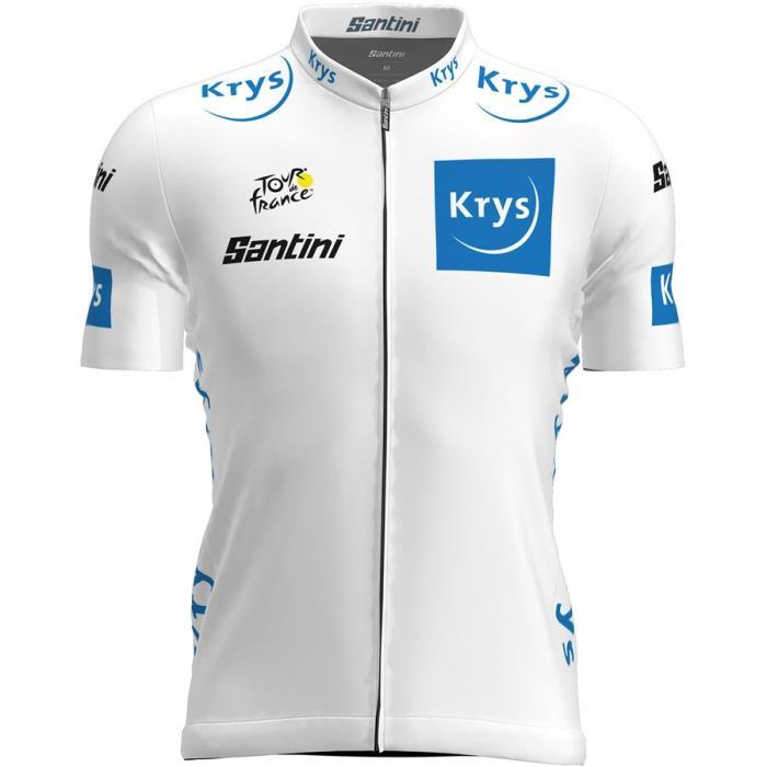 Santini Tour de France Replica Best Young Rider Jersey Men 01823 Bianco