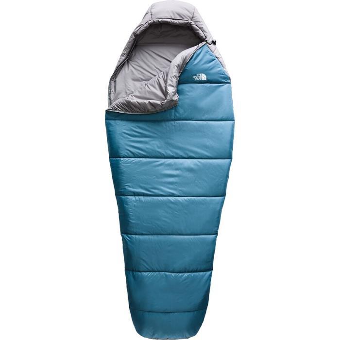 The North Face Wasatch Sleeping Bag: 20F Synthetic Hike &amp; Camp 04400 Aegean Blue/Zinc Grey