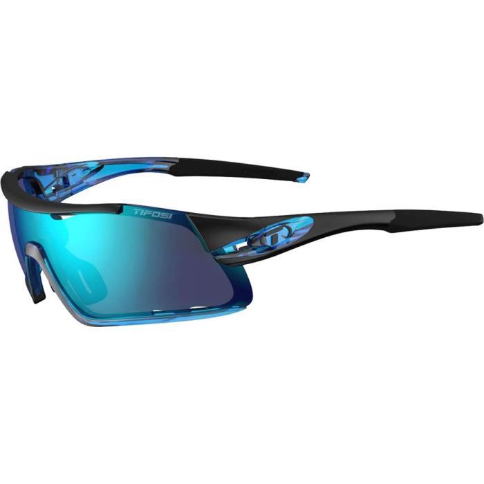 Tifosi Optics Davos Sunglasses Accessories 03703 Clarion Blue/Ac Red/Clear-Crystal Blue