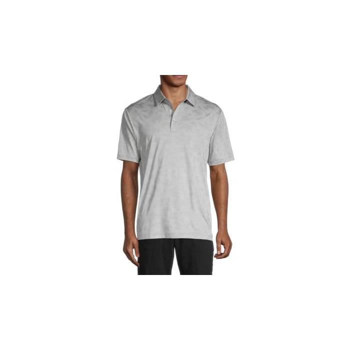 J.Lindeberg Nuno Relaxed Fit Print Polo 00035 GREY