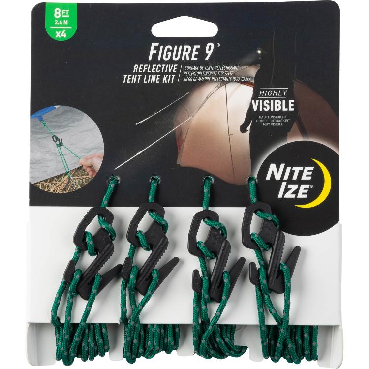 Nite Ize Figure 9 Tent Line Kit Package of 4 00557 BL