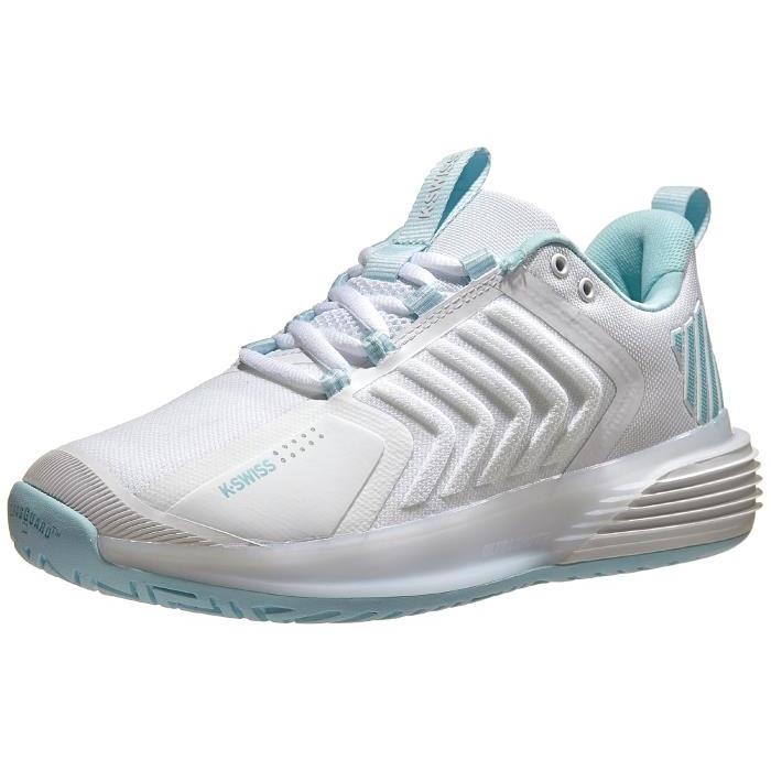 KSwiss Ultrashot 3 White/Blue Glow Womens Shoes 00979