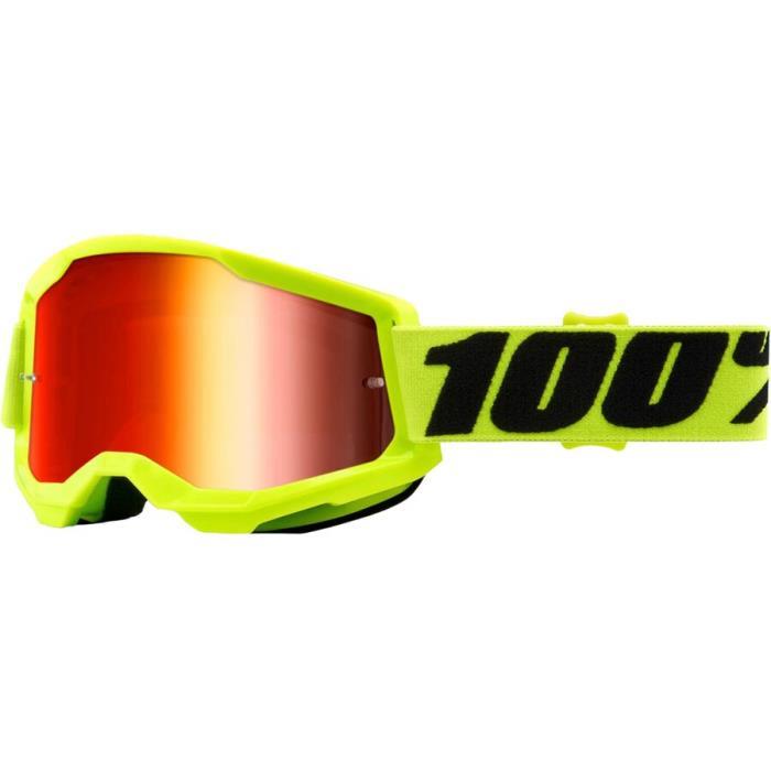 100% Strata 2 Clear Lens Goggles Bike 04179 FLUO/YEL/CLEAR