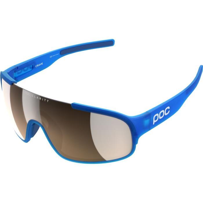 POC Crave Sunglasses Accessories 03712 Opal Blue Translucent/Brown Silver Mirror