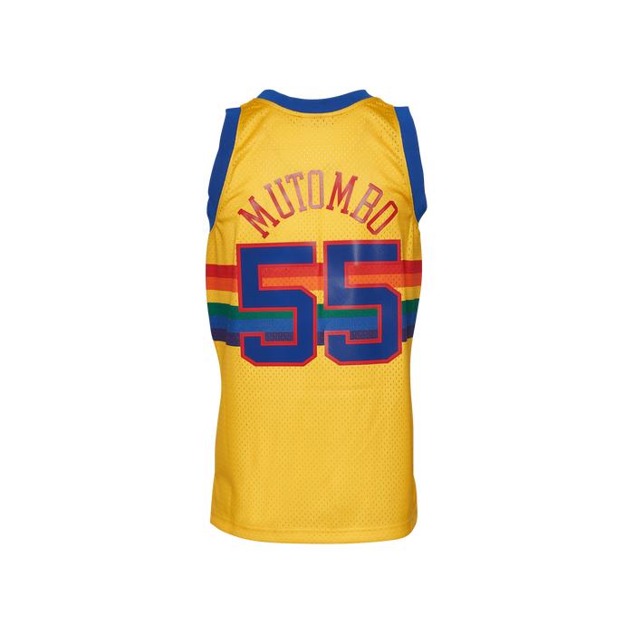 Mitchell &amp; Ness Nuggets Reload 2 Swingman Jersey 01455 YEL/MULTI Color