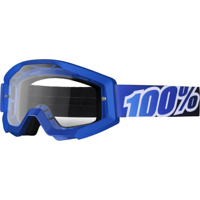 100% Strata Goggles Bike 04170 Blue Lagoon-Clear Lens