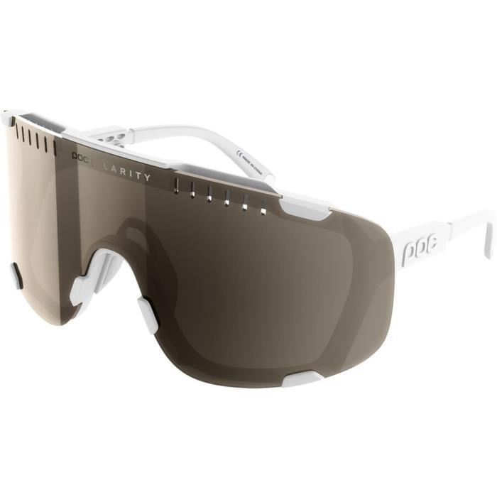 POC Devour Sunglasses Accessories 03575 Hydrogen WH/BROWN Silver Mirror