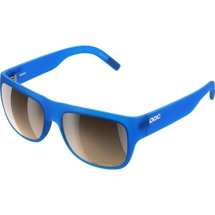 POC Want Sunglasses Accessories 03667 Opal Blue Translucent/Brown Silver Mirror