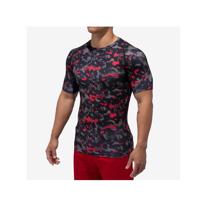 Eastbay Compression T Shirt 02424 Red Water Camo