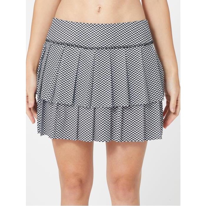 Jofit Womens Blanco Layered Pleat Skirt 01686 WH