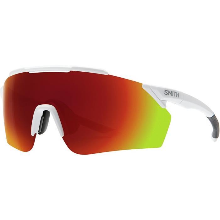 Smith Ruckus ChromaPop Sunglasses Accessories 03689 Matte WH/SUN Red Mirror