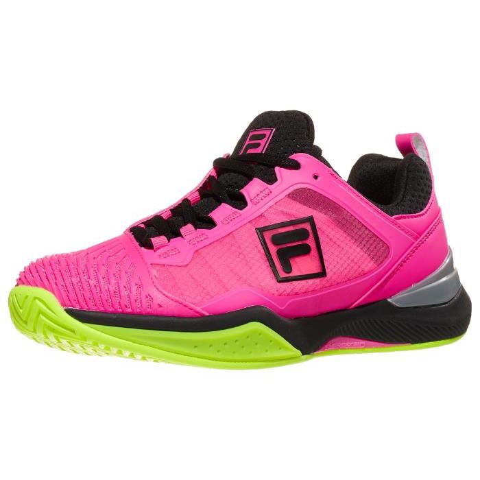Fila Speedserve Pink/Yellow/Black Womens Shoes 00906