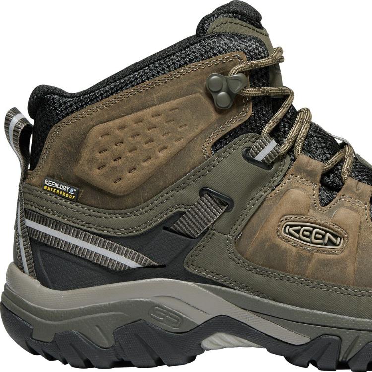 KEEN Targhee III Waterproof Mid Hiking Boots Mens 01251 BL OLIVE/GOLDEN BROWN