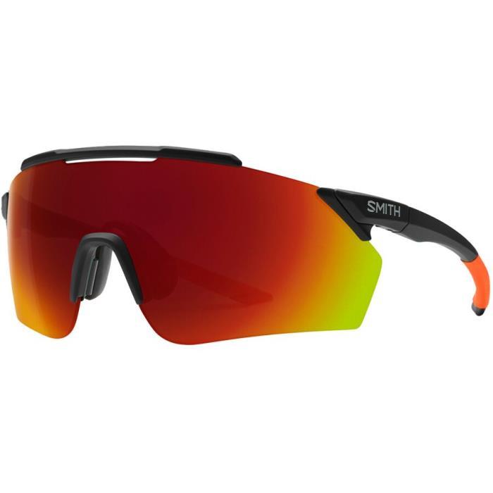 Smith Ruckus ChromaPop Sunglasses Accessories 03684 Matte BL Cinder/ChromaPop Red Mirror