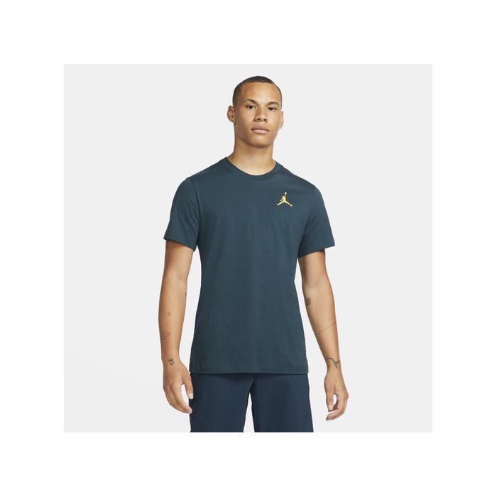 Jordan Jumpman Embroidered T Shirt 02179 NAVY/YEL