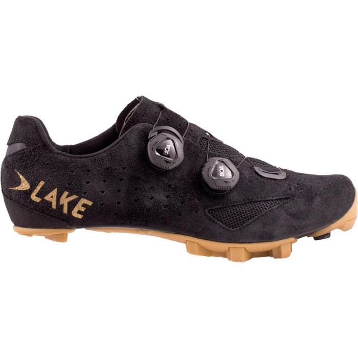 Lake MX238 Wide Gravel Cycling Shoe Men 02603 BL Suede/Gold