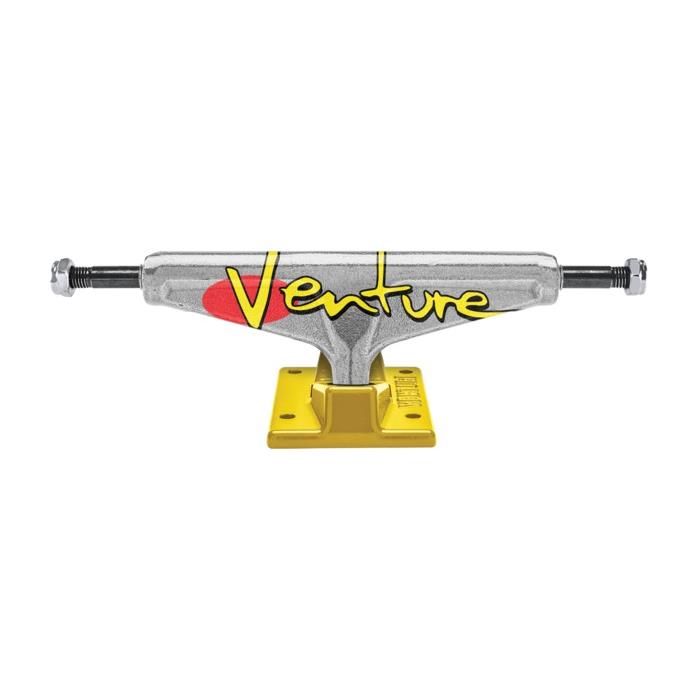 Venture Trucks Team Edition Bull Bleed High Polished / Yellow Skateboard 5.0 Hanger 7.75 Axle (Set of 2) 00505