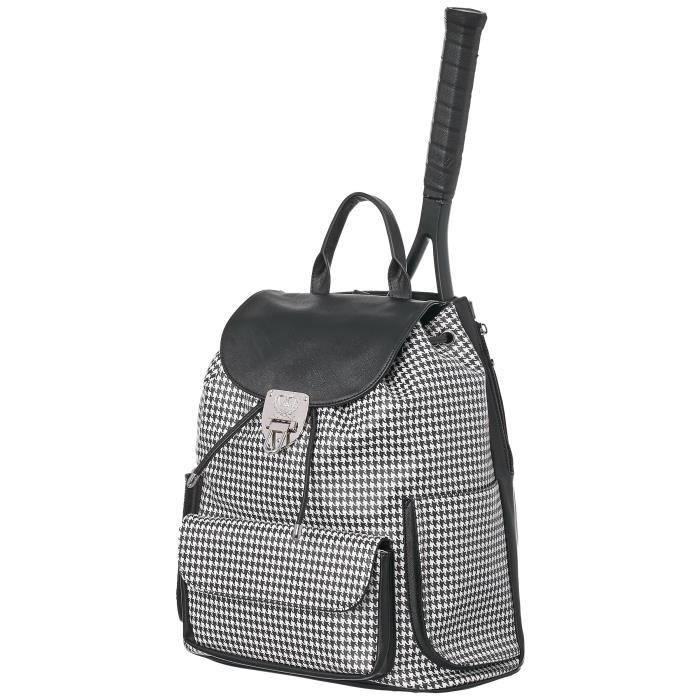 Court Couture Hampton Houndstooth Backpack Black 02495