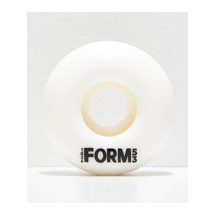 Form Wheels Solid White 53mm Skateboard 00062