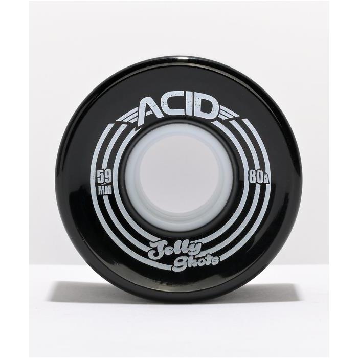 Acid Chemical Co. Jelly Shots 59mm 82a Black Skateboard Wheels 00056