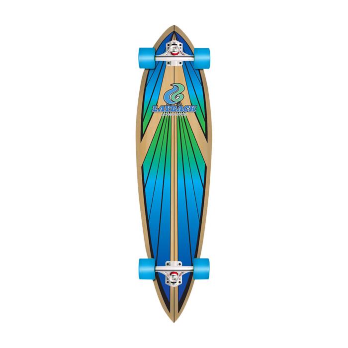 Layback Longboards Soulride Blue Longboard Complete Skateboard 9.75 x 40 00025