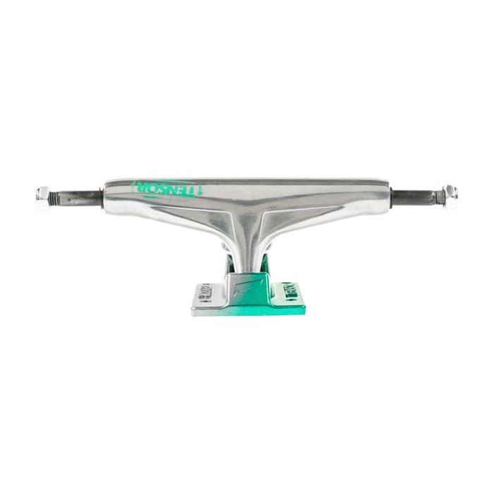 Tensor Trucks Aluminum Stencil Mirror / Green Fade Skateboard 5.5 HGR 8.25 Axle (Set of 2) 00485