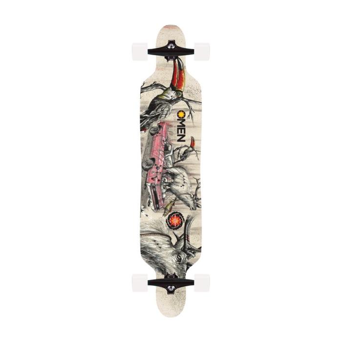 Omen Boards Elk Amino DT Longboard Complete Skateboard 9.12 x 41.5 00056