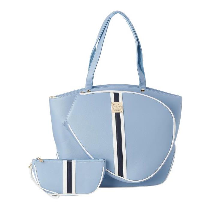 Court Couture Cassanova Striped Bag Sky Blue 02369