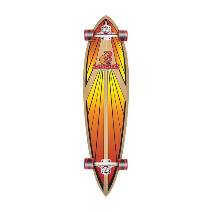 Layback Longboards Soulride Red Longboard Complete Skateboard 9.75 x 40 00033