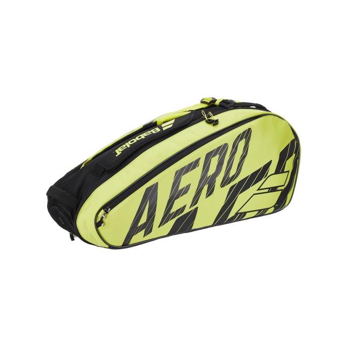 Babolat Pure Aero 6 Pack Bag Black/Yellow 02271