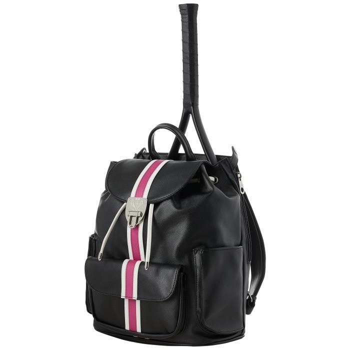 Court Couture Hampton Striped Backpack Black 02496