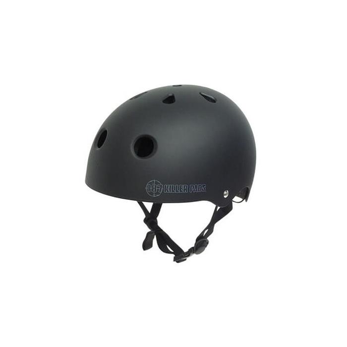 187 Killer Pads Pro Matte Black Skate Helmet Large / 22.1 22.9 00516