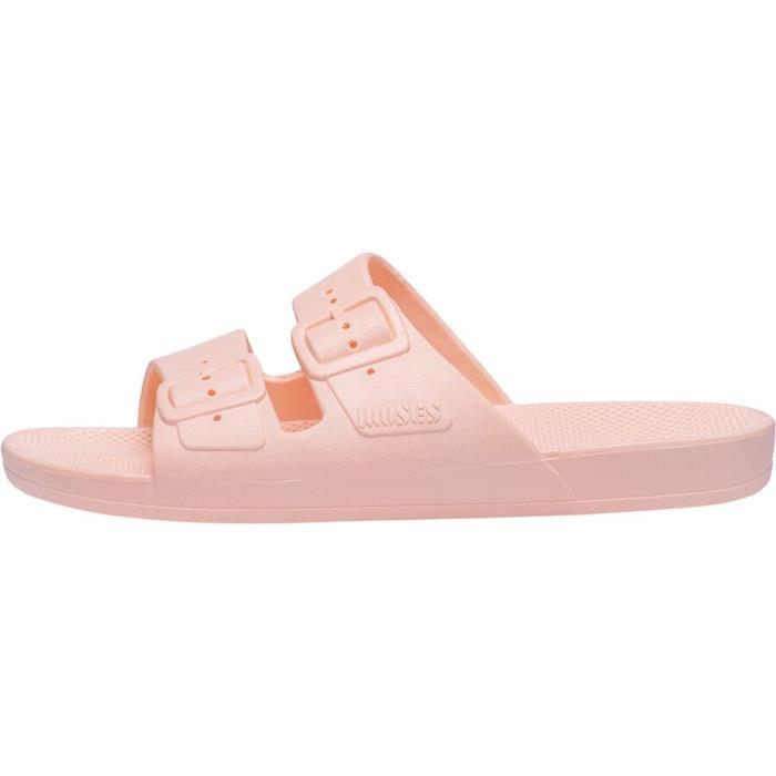 Freedom Moses Two Band Solid Slide Sandal Footwear 04709 Baby