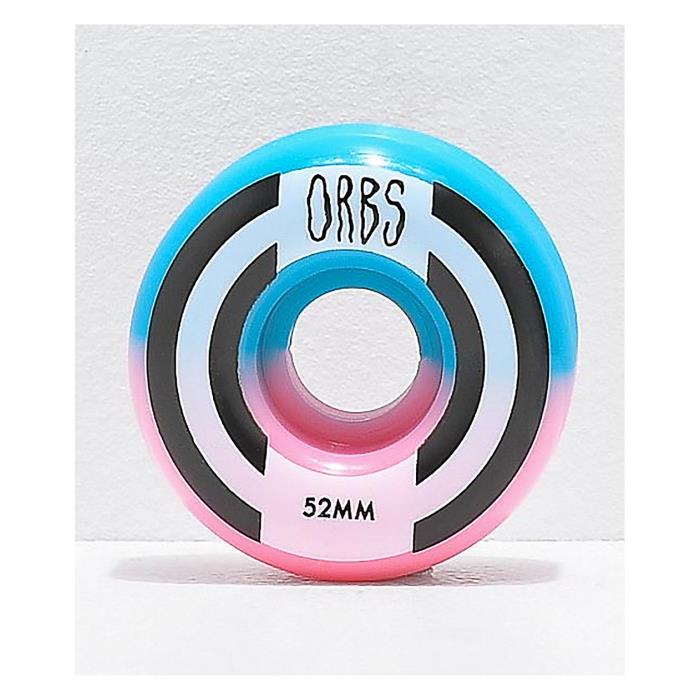 Orbs Wheels Apparitions Split 52mm 99a Pink &amp; Blue Skateboard 00039 MULTI