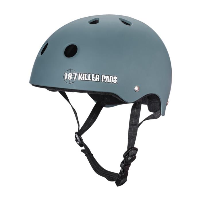 187 Killer Pads Pro Sweatsaver Stone Blue Skate Helmet Medium / 21.4 22 00531