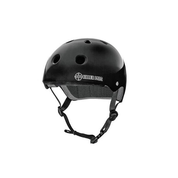 187 Killer Pads Pro Gloss Black Skate Helmet Small / 20.6 21.3 00514