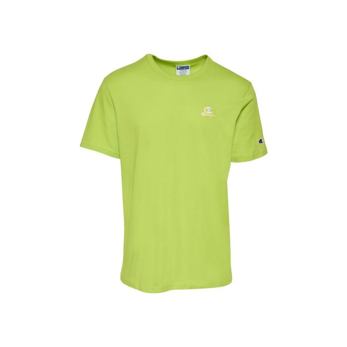 Champion Classic T Shirt 02093 LIME/WH