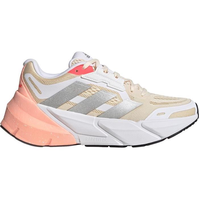 Adidas Adistar Running Shoe Women 04994 Ecru Tint/Silver Met/Light Flash Orange