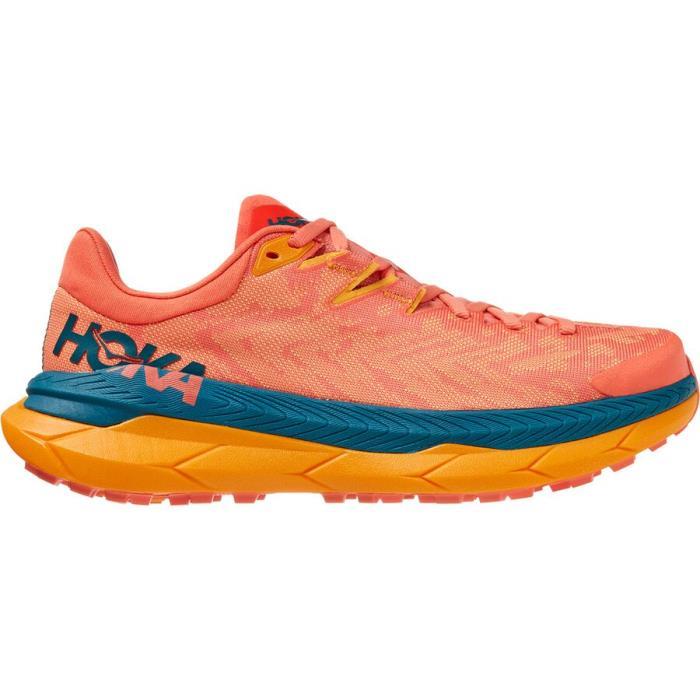 HOKA Tecton X Trail Running Shoe Women 05081 Camellia/Blue Coral