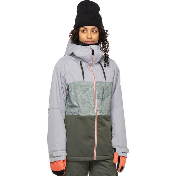 686 Athena Insulated Jacket Women 05494 Goblin GRN Colorblock