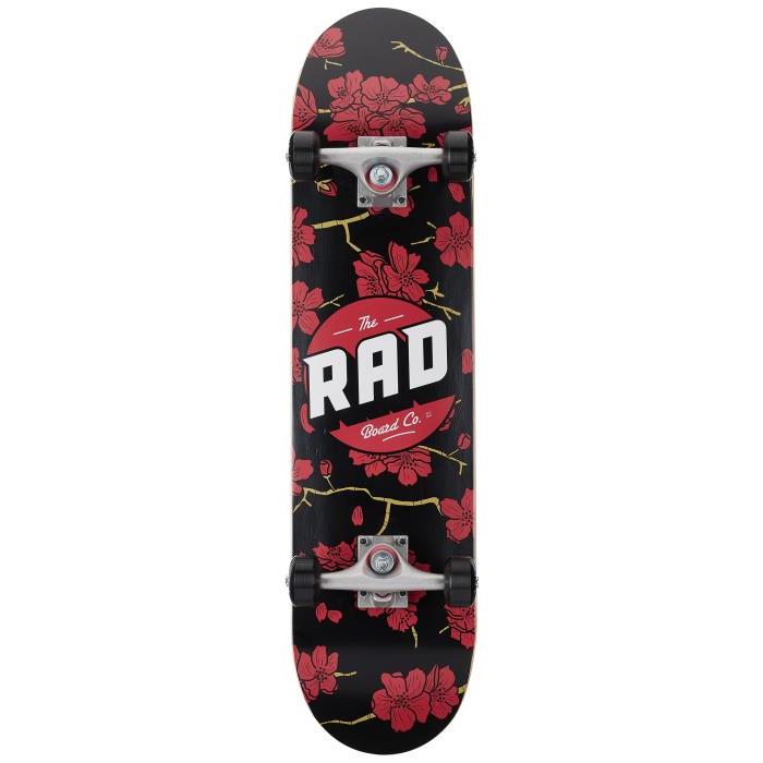 The Rad Board Co. Cherry Blossom Black/Red Complete 01467