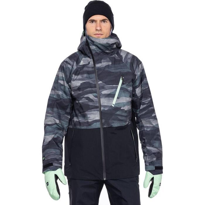 686 Hydra Down Thermagraph GORE TEX Jacket Men 06076 Dusty Orchid Waterland Camo Colorblock