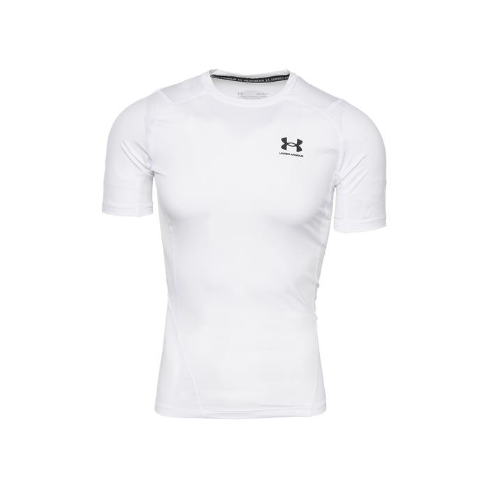 Under Armour HeatGear Compression S/S Football T Shirt 03552 WH/BL