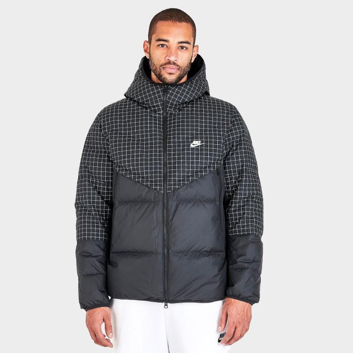 Mens Nike Sportswear Storm FIT Windrunner All Over Print Hooded Jacket 00056 BL/SAIL