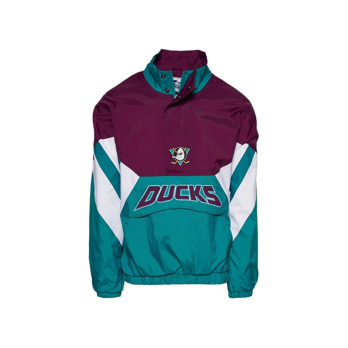 Starter Ducks The Power Play Pullover 03622 PURPLE/GRN/WH