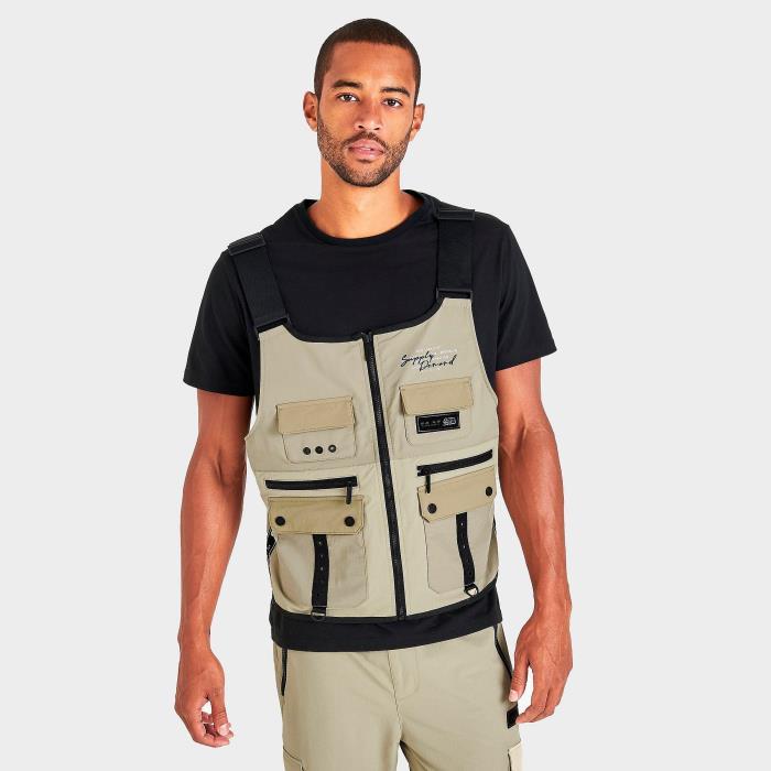 Supply and Demand Mens &amp; Float Tactical Vest 00065 Taupe