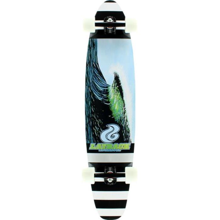 Layback New Wave Kicktail Longboard Complete 01932